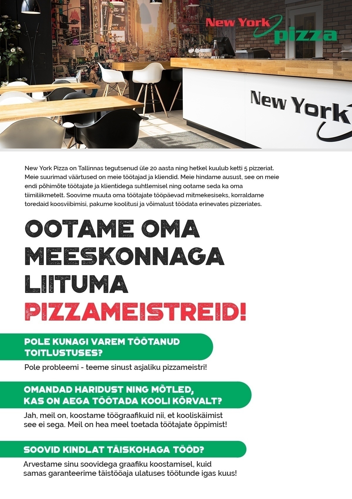 CP Group OÜ Pizzameister - Klienditeenindaja
