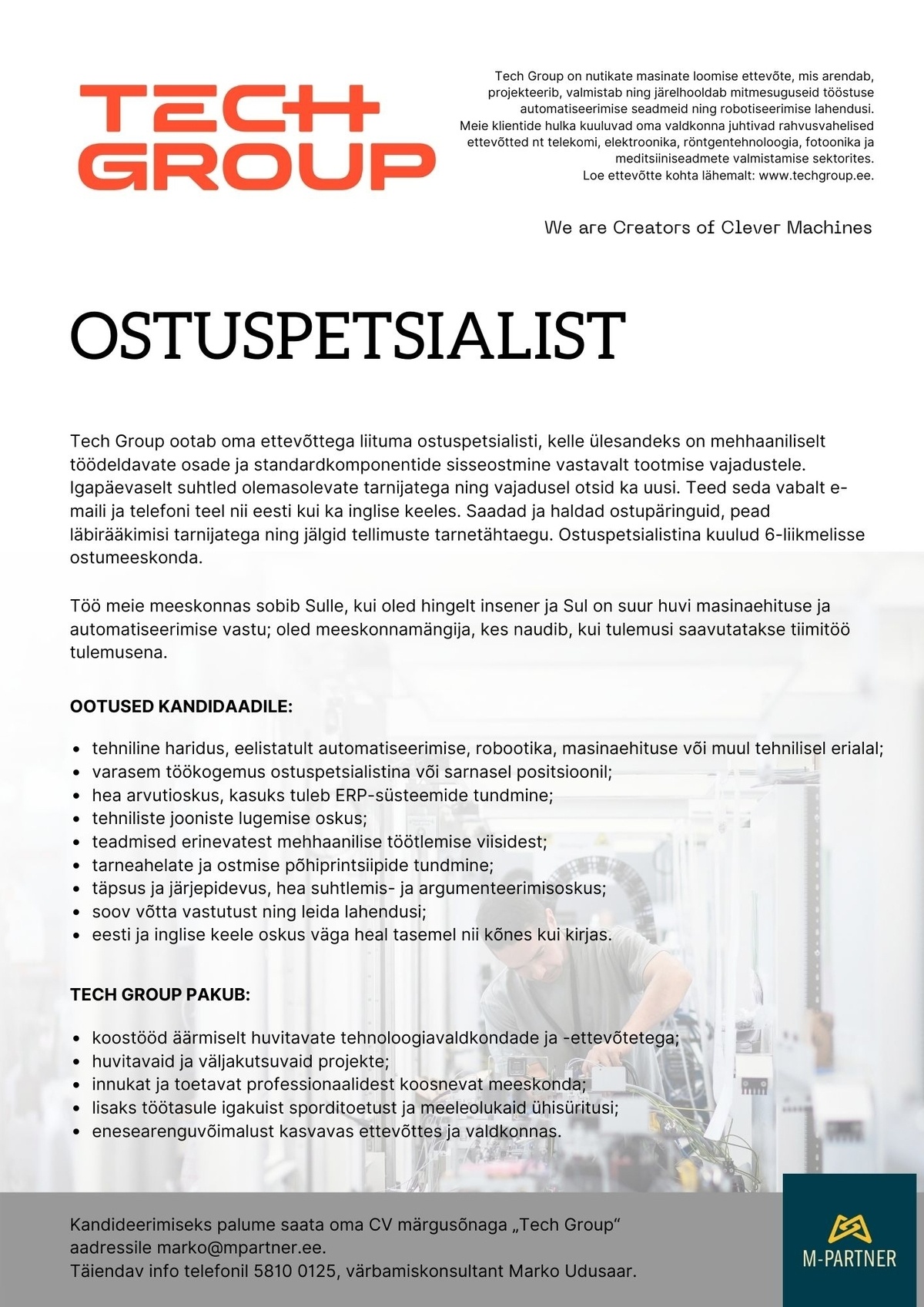 M-Partner HR OÜ Ostuspetsialist
