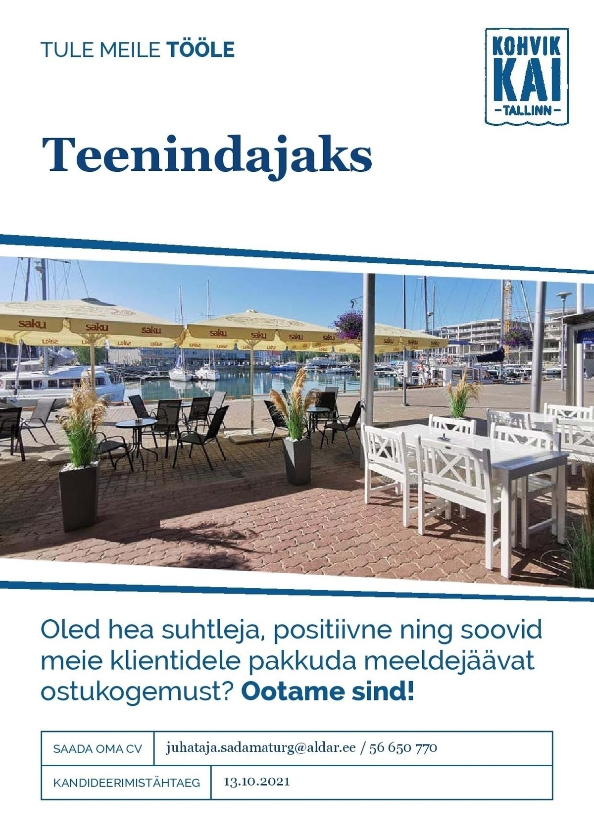 OÜ Aldar Eesti Teenindaja Kai Kohvikusse