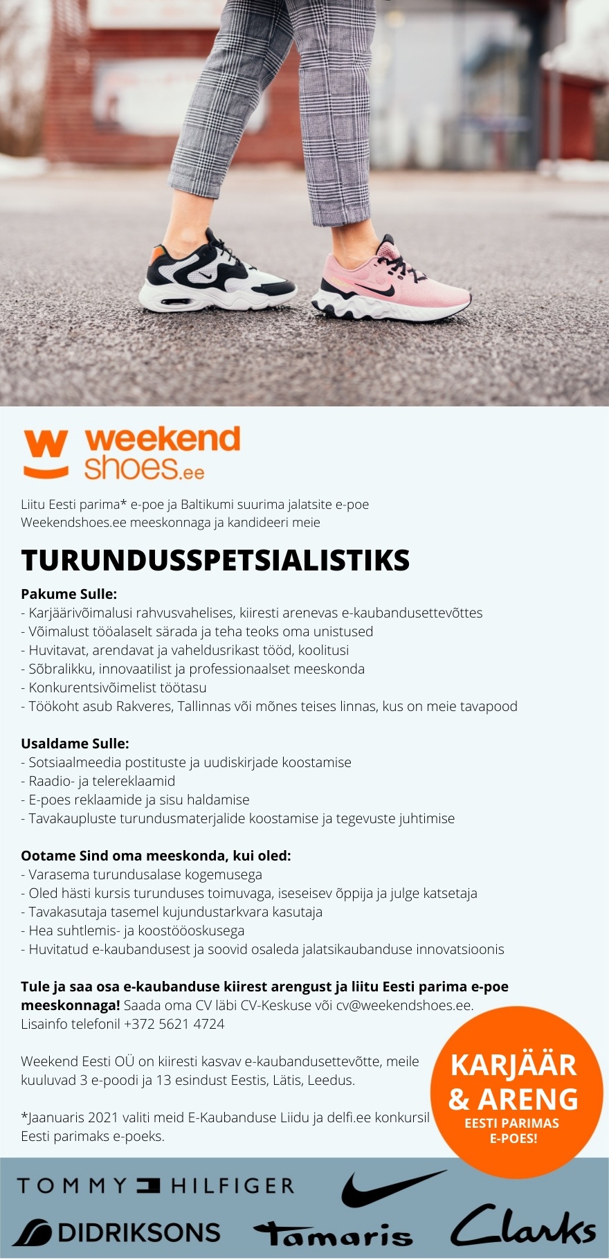 Weekend Eesti OÜ TURUNDUSSPETSIALIST EESTI PARIMAS E-POES