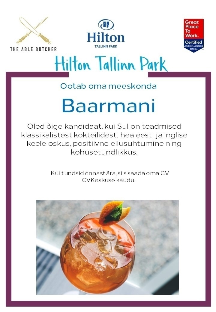 Hilton Tallinn Park Baarman