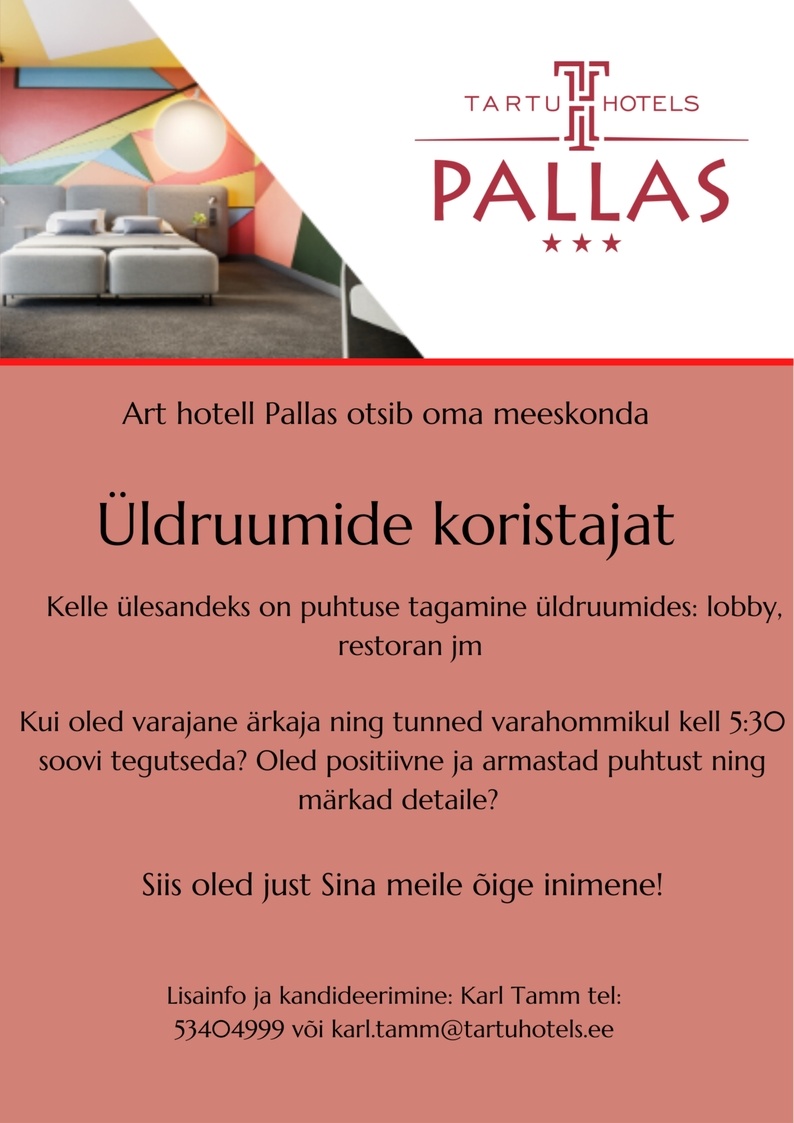 Art Hotell Pallas Koristaja
