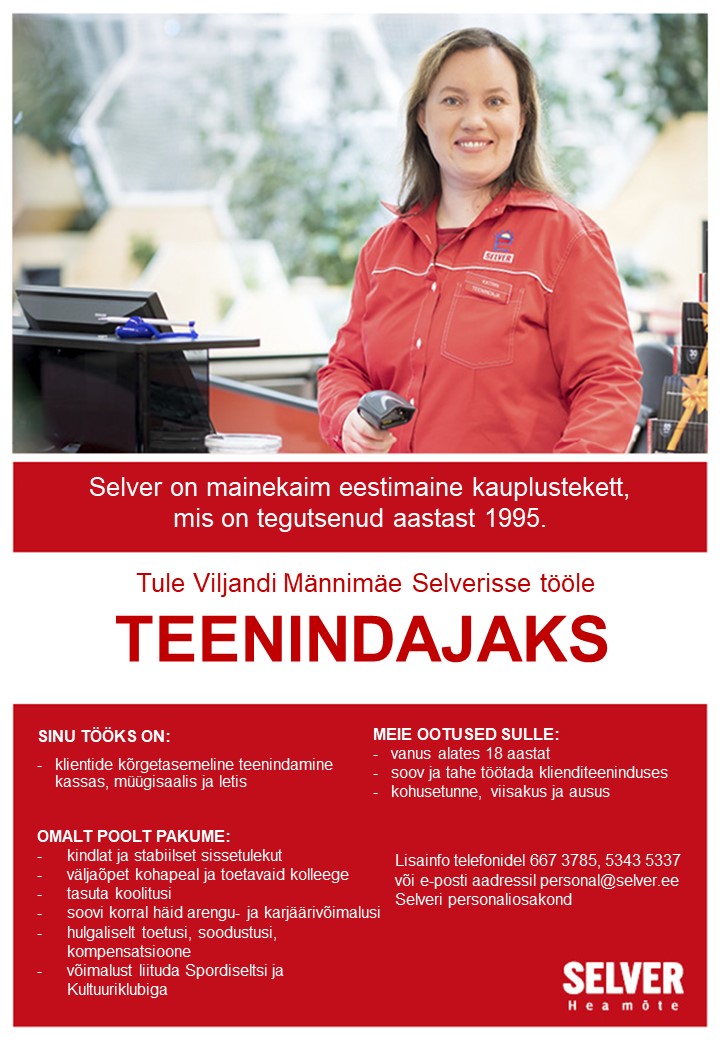 Selver Teenindaja Viljandi Selveris