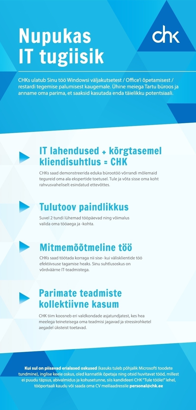 CH Konsultatsioonid OÜ IT tugiisik