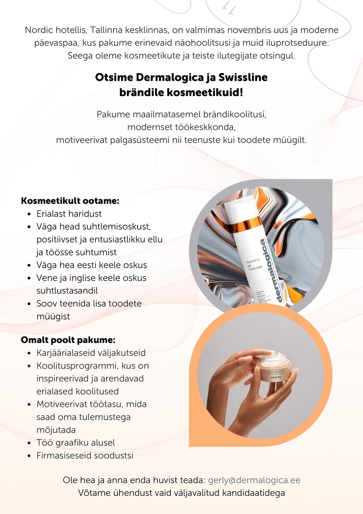 Derma Baltic OÜ Dermalogica ja Swissline brändide kosmeetik