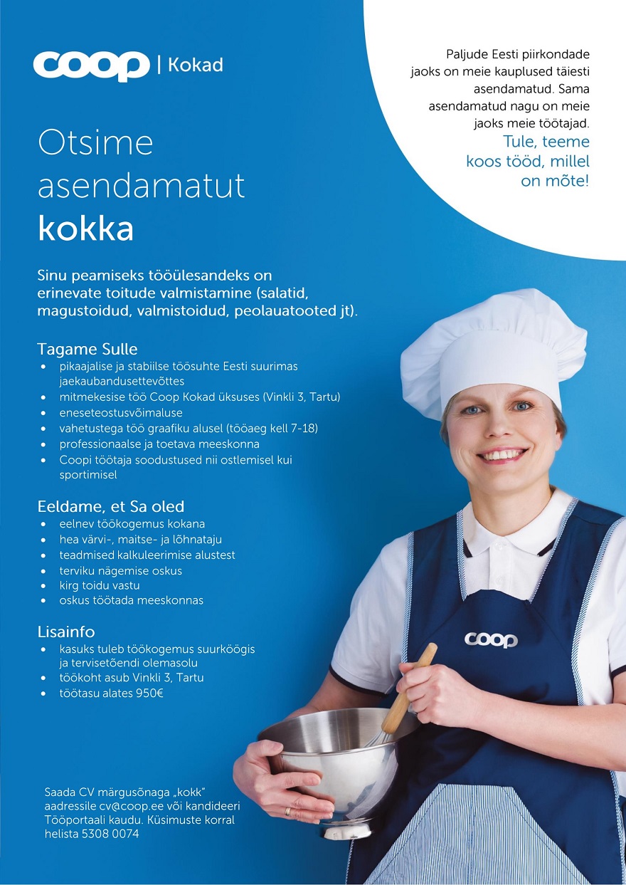 Coop Eesti Keskühistu Kokk (Coop Kokad)