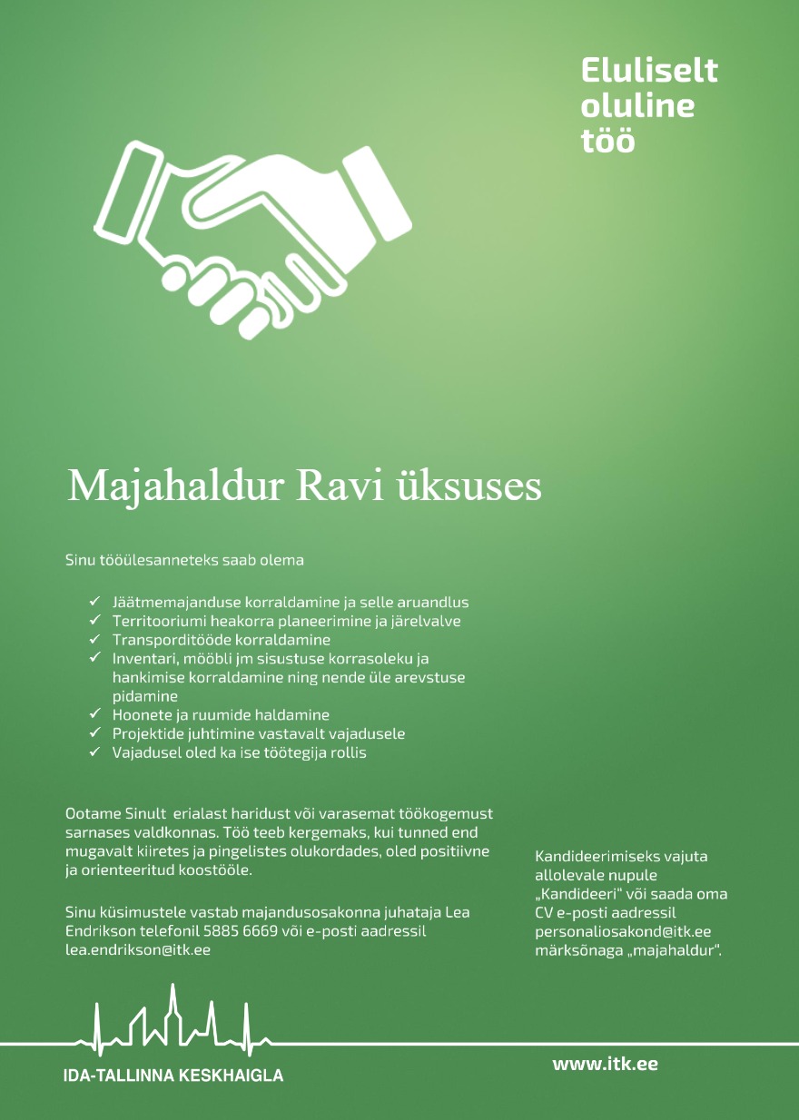 AS Ida-Tallinna Keskhaigla Majahaldur