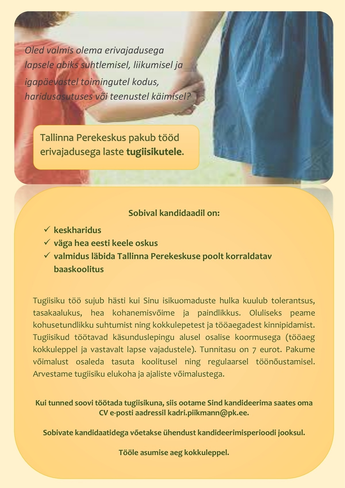 Tallinna Perekeskus Tugiisik