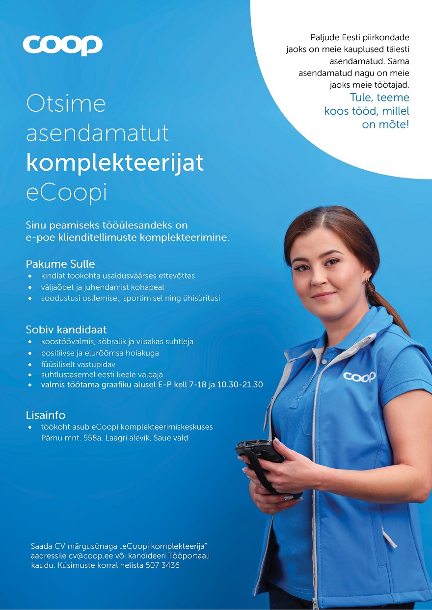 Coop Eesti Keskühistu Komplekteerija (eCoop)