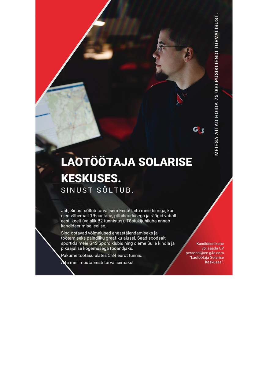 AS G4S Eesti Laotöötaja Solarise Keskuses