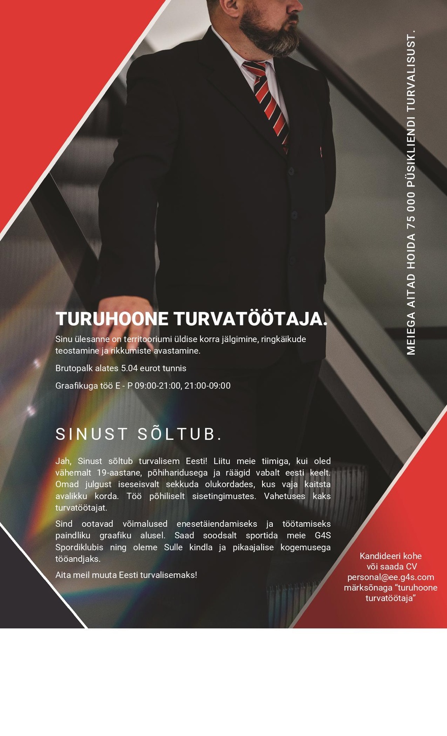 AS G4S Eesti Turuhoone turvatöötaja (Tallinn)