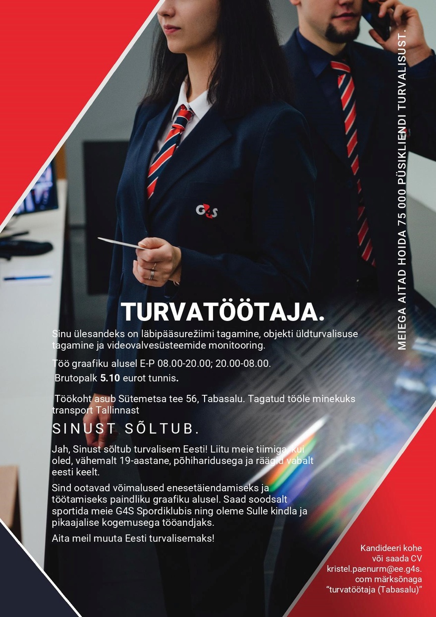 AS G4S EESTI Turvatöötaja (Tabasalu)