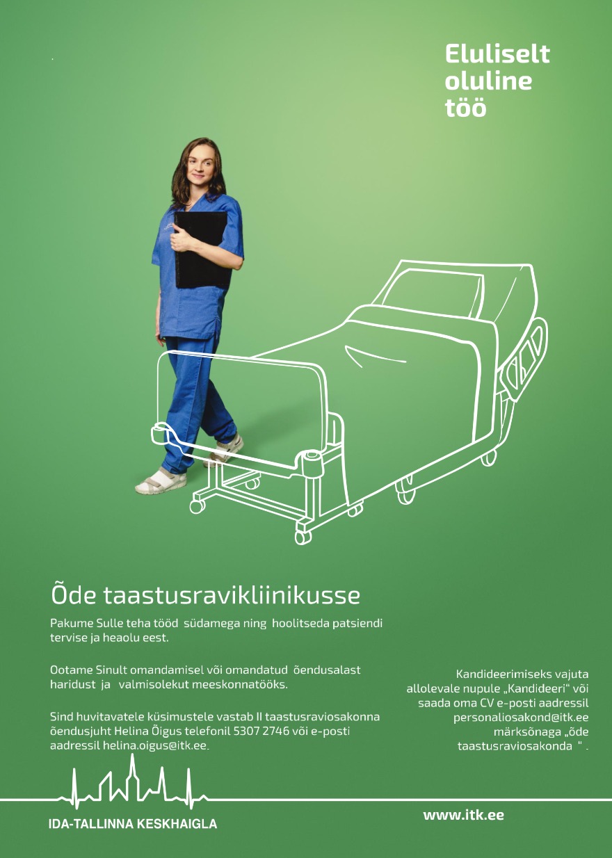 CVKeskus.ee klient Õde taastusravikliinikusse