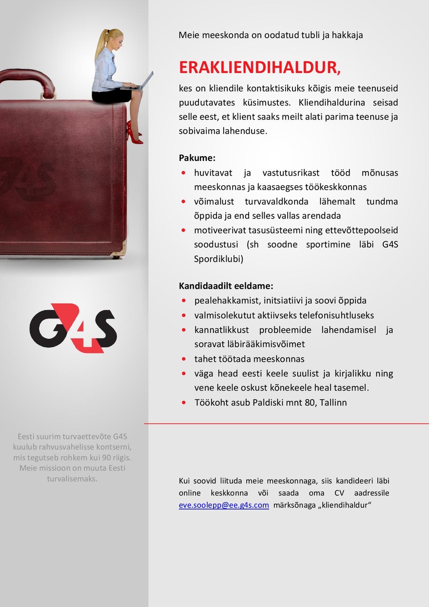 AS G4S Eesti Kliendihaldur
