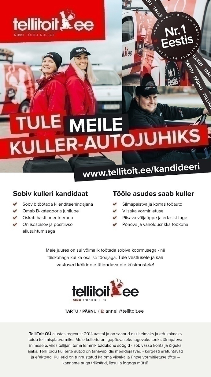 CVKeskus.ee klient Kuller-autojuht
