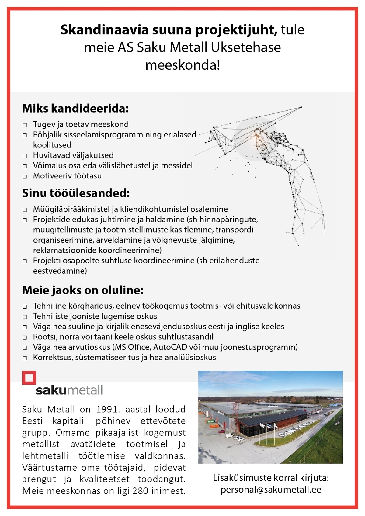 CVKeskus.ee klient Skandinaavia suuna projektijuht