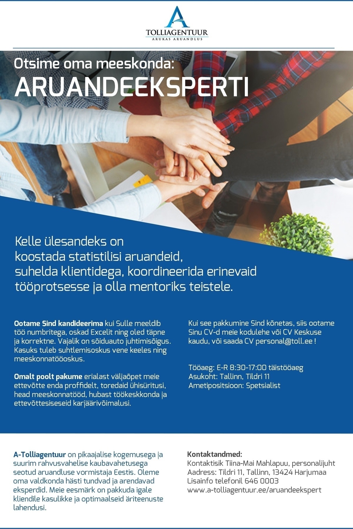 A-Tolliagentuur OÜ Aruandeekspert