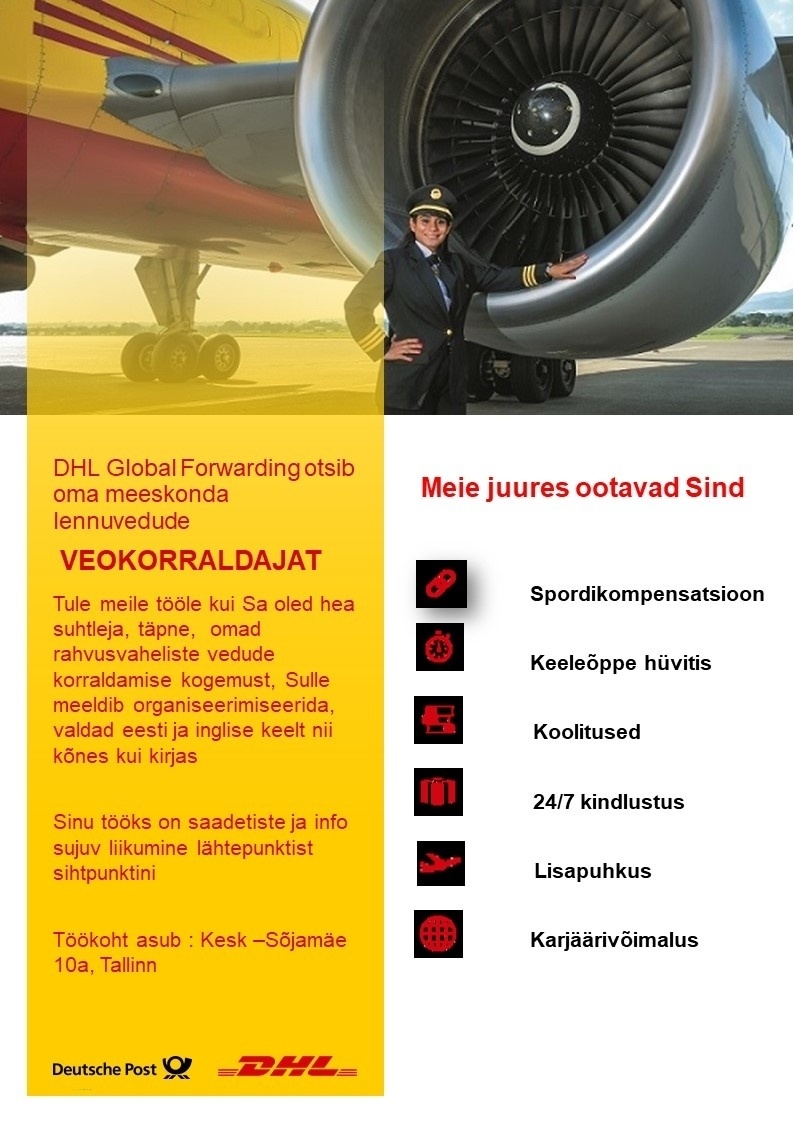 DHL LOGISTICS ESTONIA OÜ Lennuvedude veokorraldaja