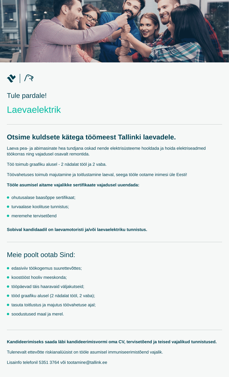 Tallink Grupp AS Laevaelektrik