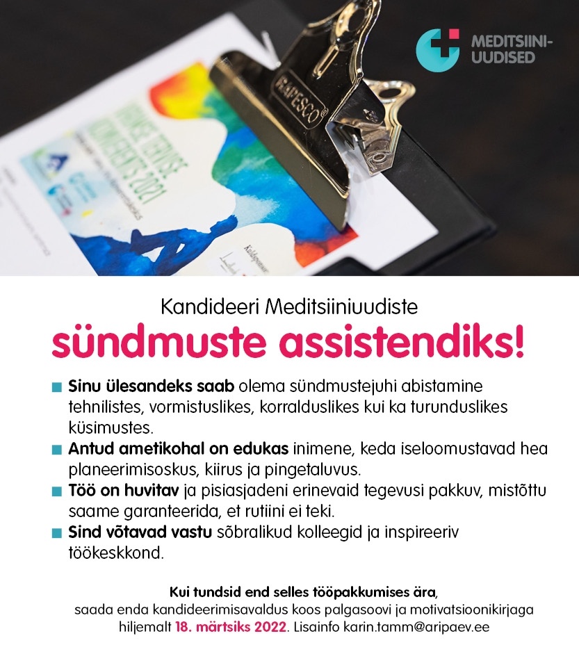 AS Äripäev Meditsiiniuudiste sündmuste assistent