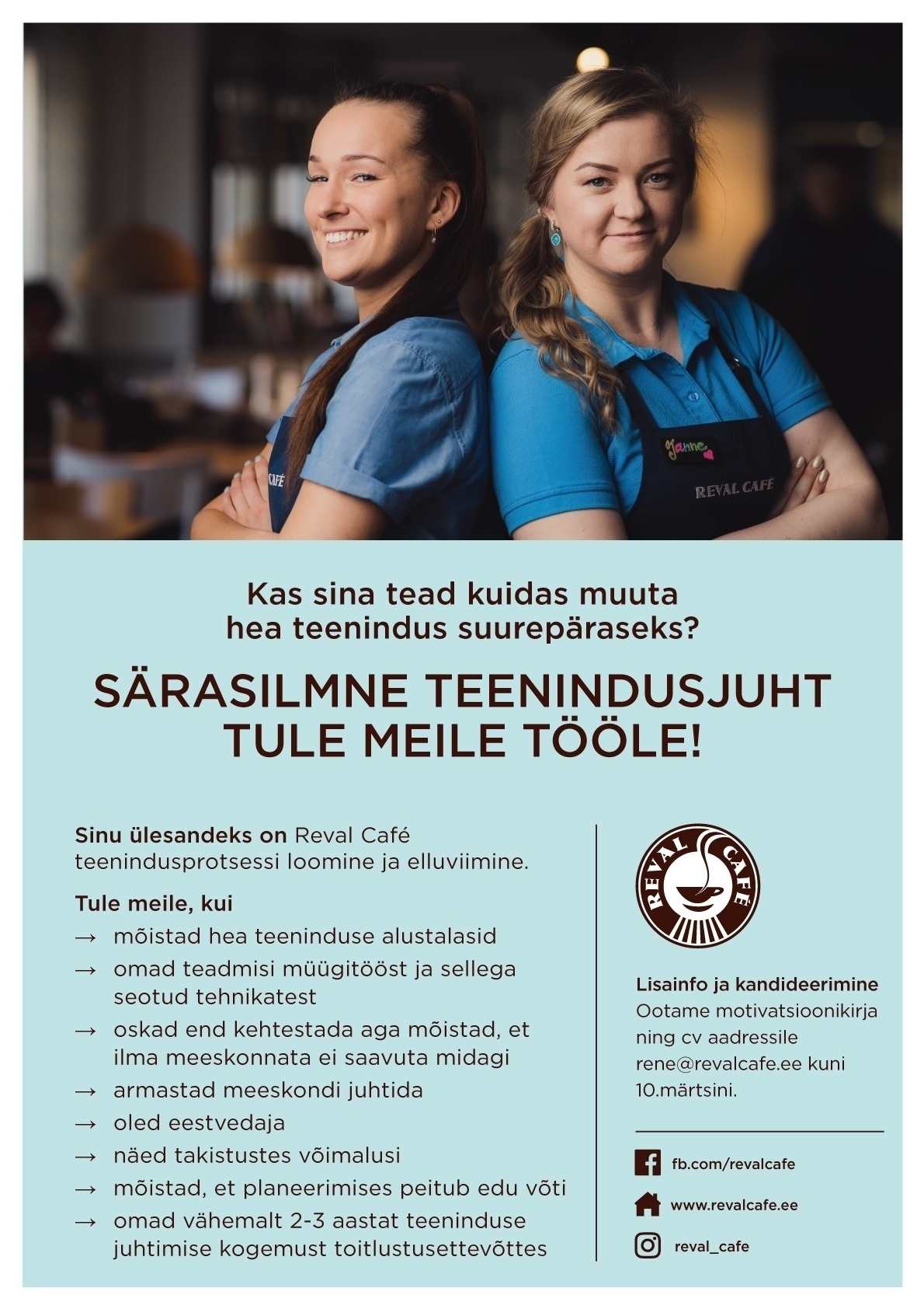 Esperan OÜ Kohvikuketi Teenindusjuht