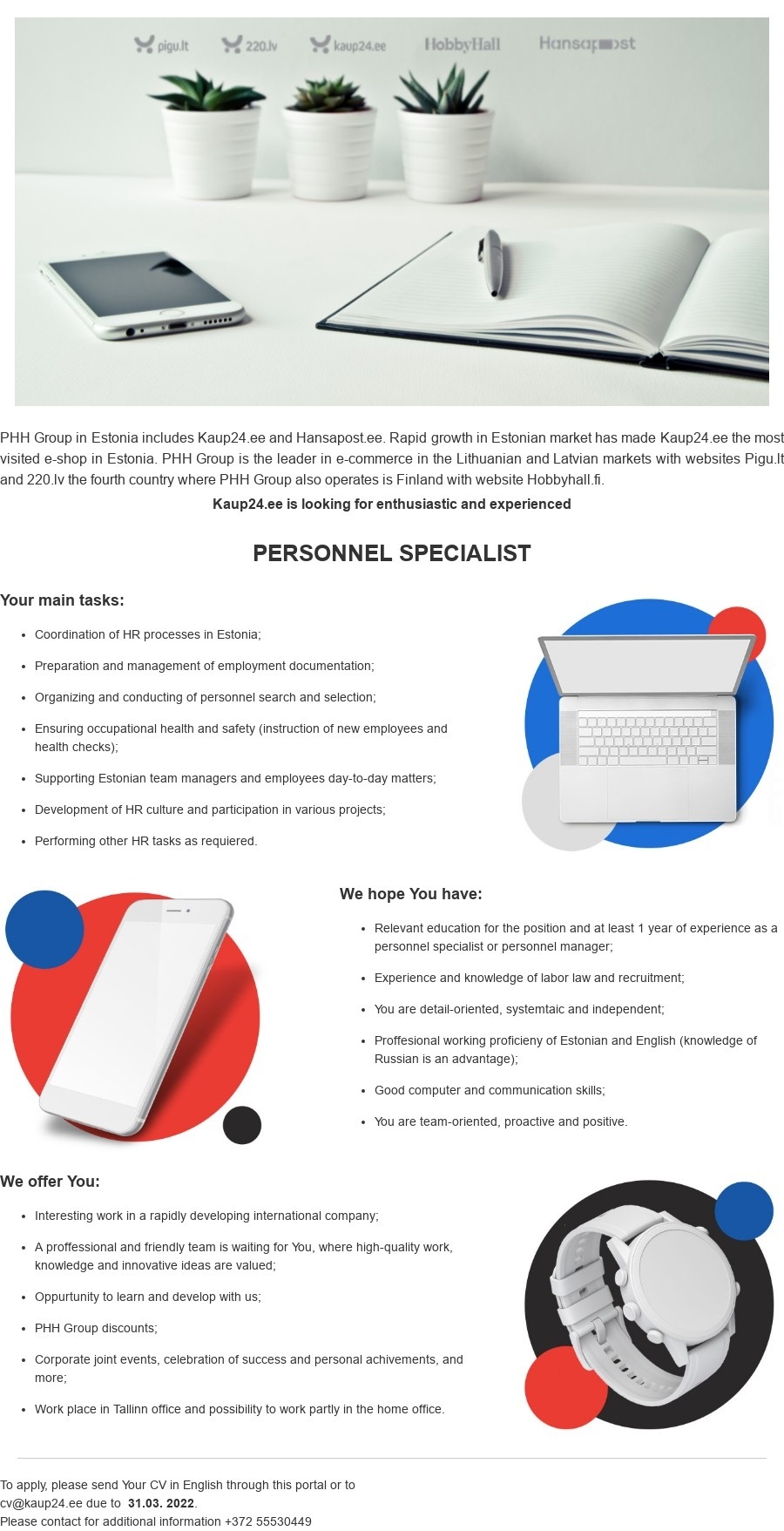 DLB Trading OÜ Personalispetsialist / Personnel specialist
