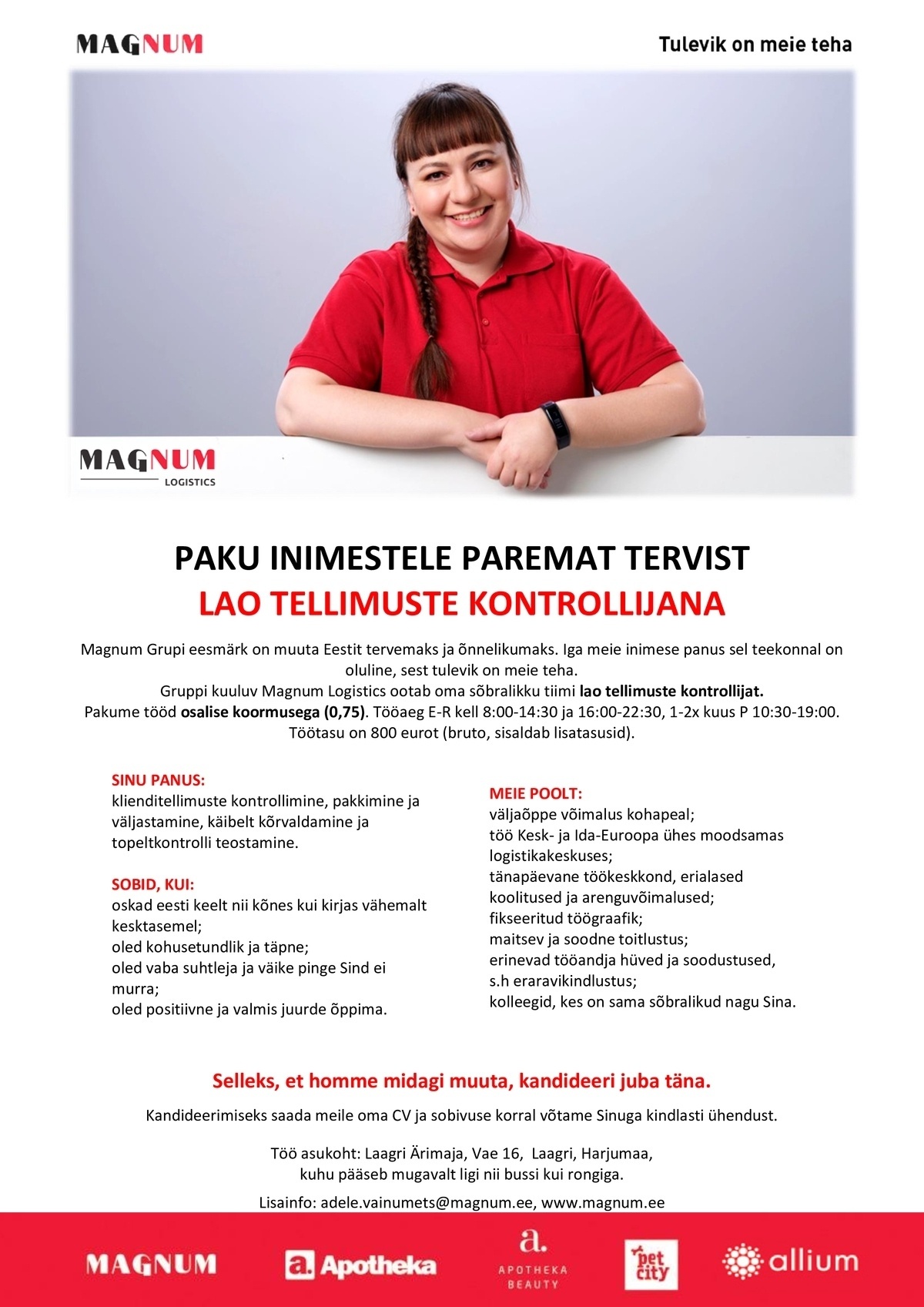 Magnum Logistics OÜ Lao tellimuste kontrollija