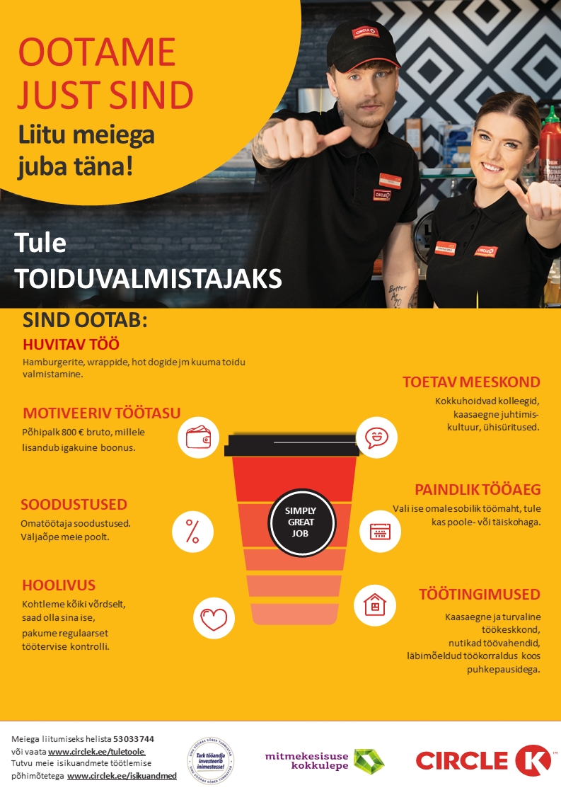 Circle K Eesti AS Toiduvalmistaja Märjamaa Circle K teenindusjaama