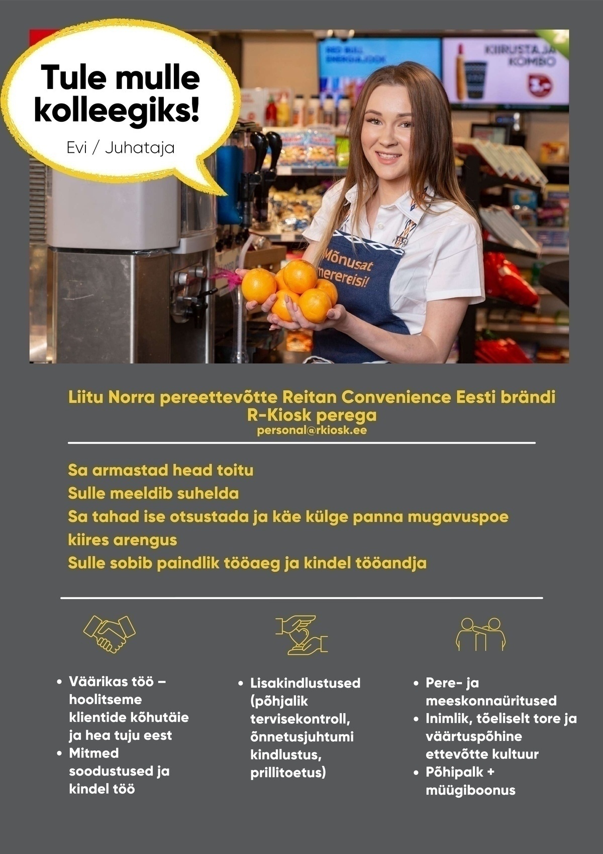 Reitan Convenience Estonia AS  Teenindaja Tallinna Smuuli Neste R-Kioskisse