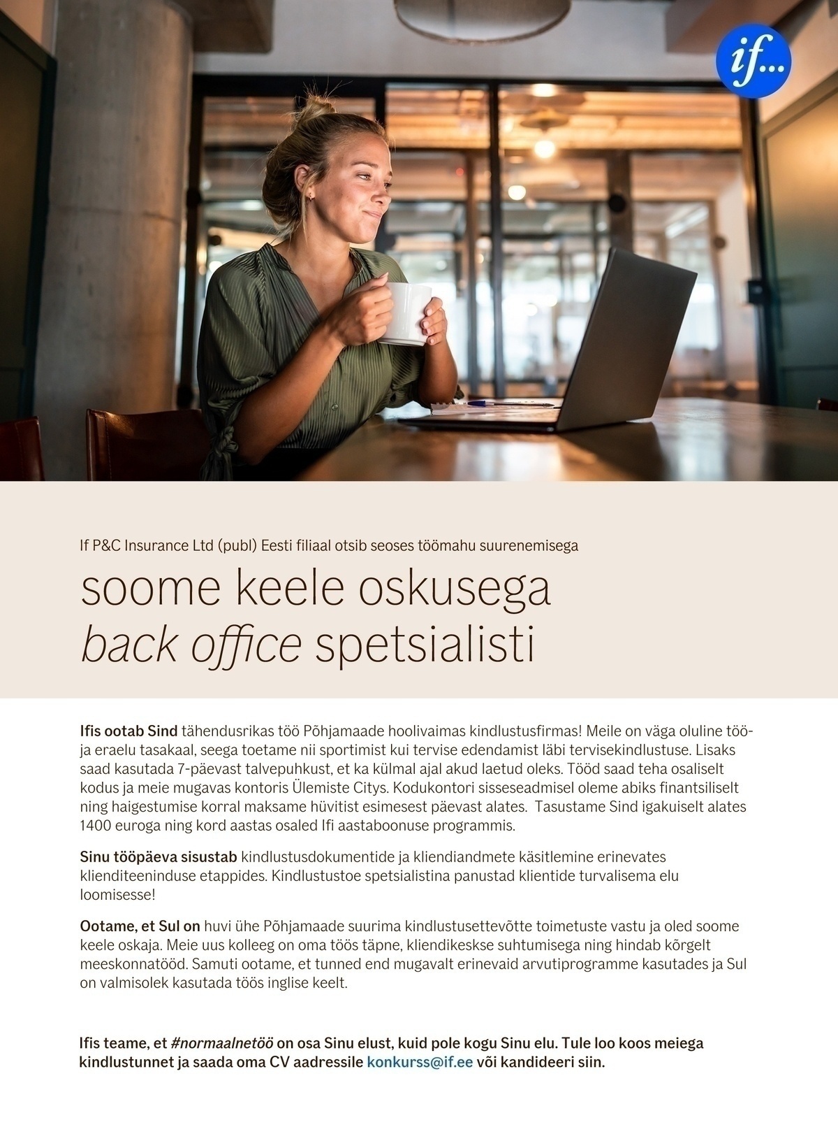 If P&C Insurance AS Soome keele oskusega back office spetsialist