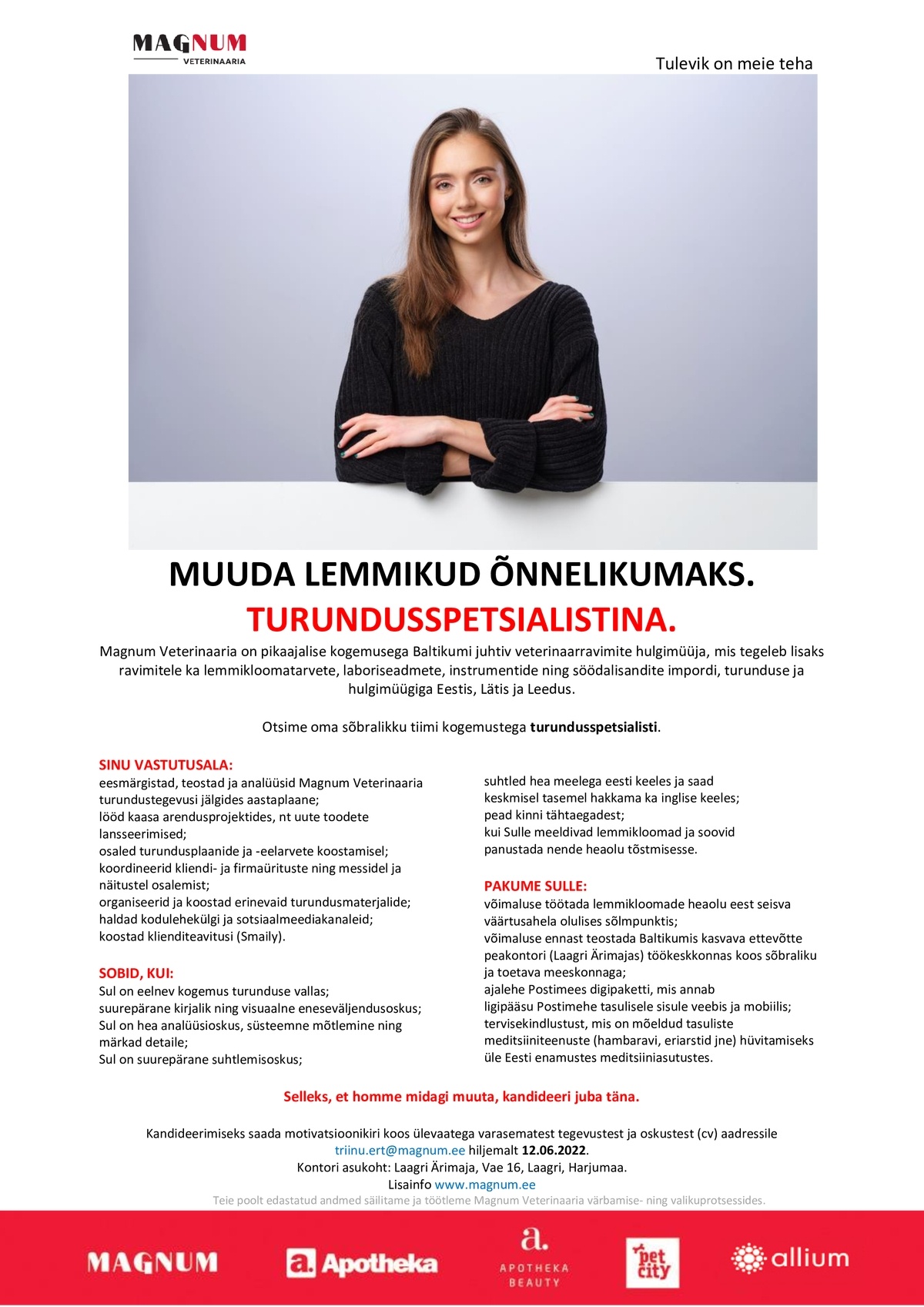 Magnum Veterinaaria AS  Turundusspetsialist