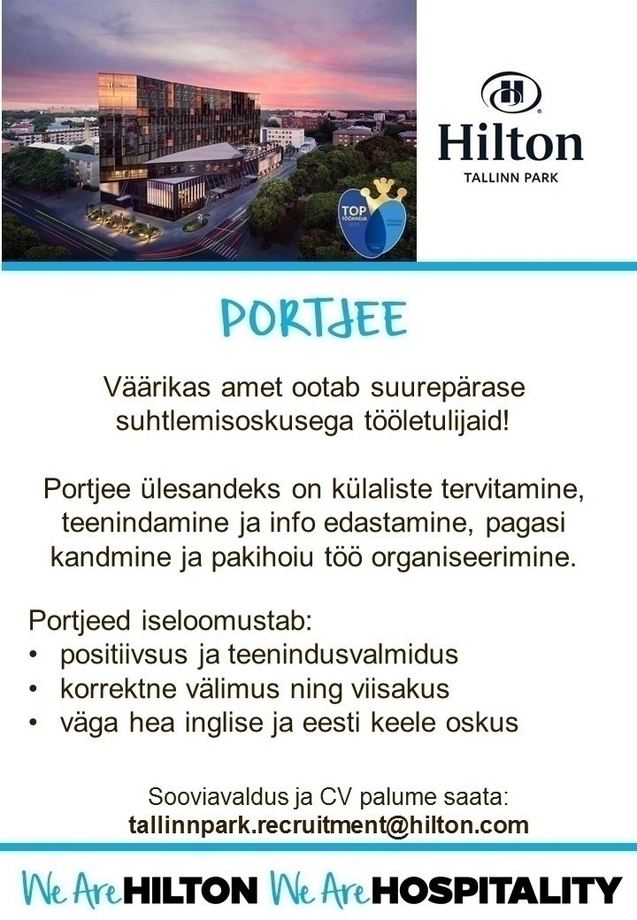 Hilton Tallinn Park Portjee