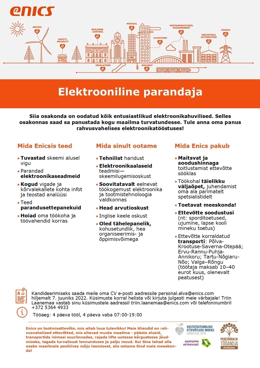 Enics Estonia Elektooniline parandaja