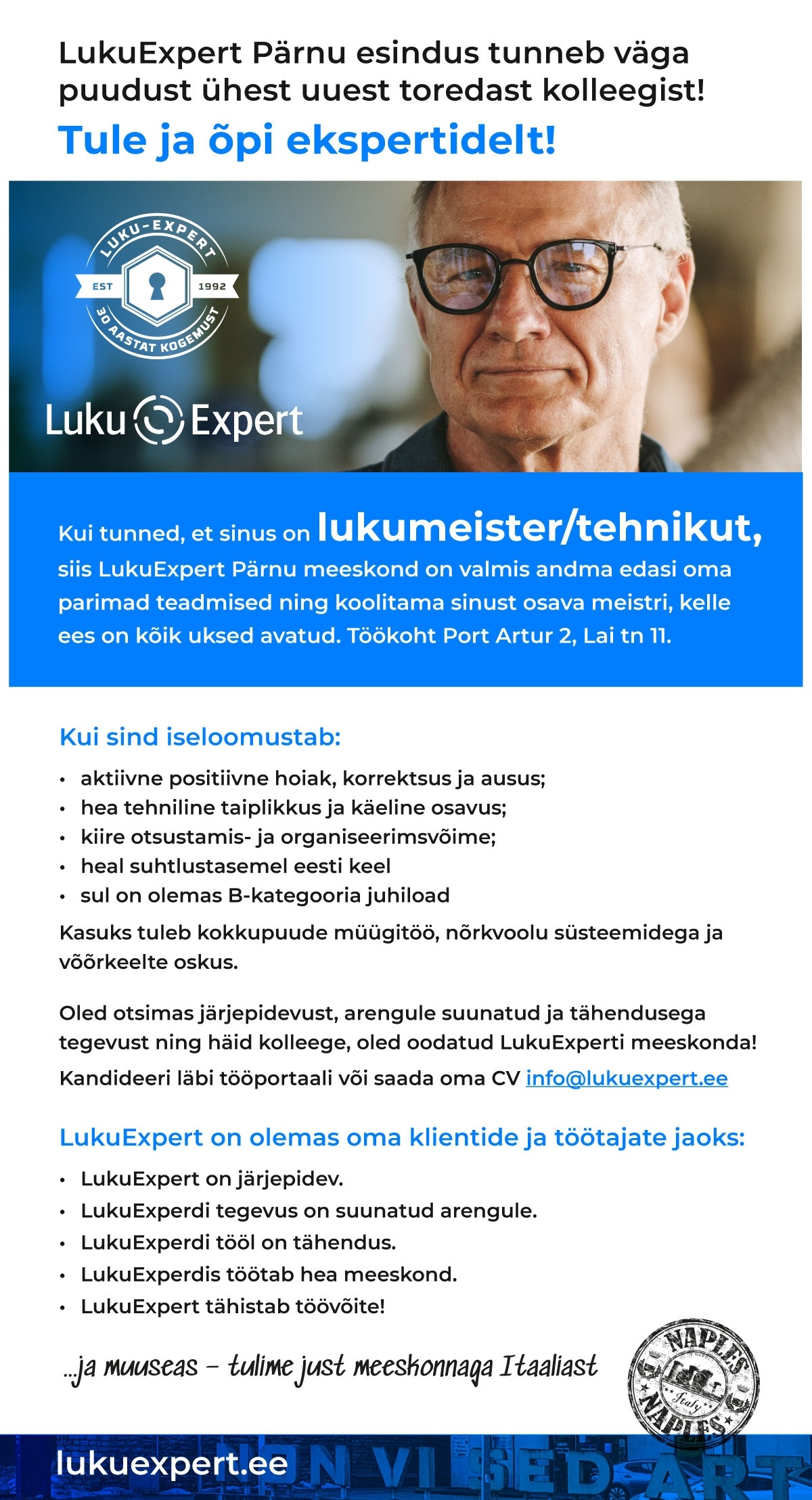 LukuExpert OÜ Lukumeister tehnik