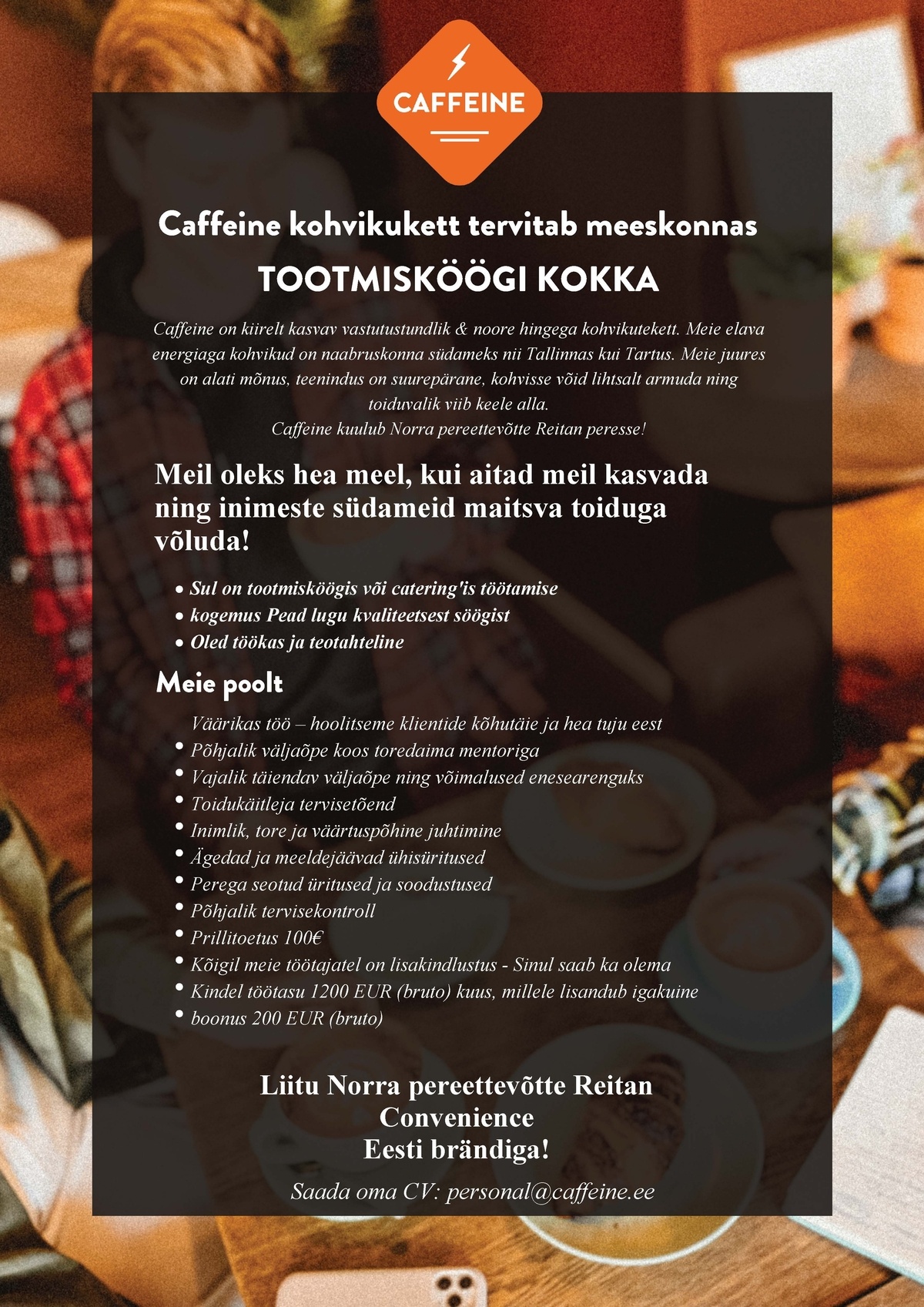 R-Kiosk Estonia AS Tootmisköögi kokk