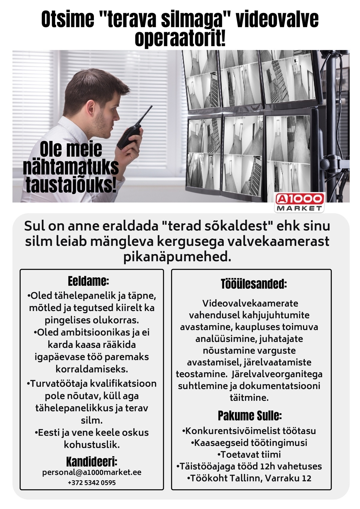 A1M OÜ - A1000Market Videovalve operaator