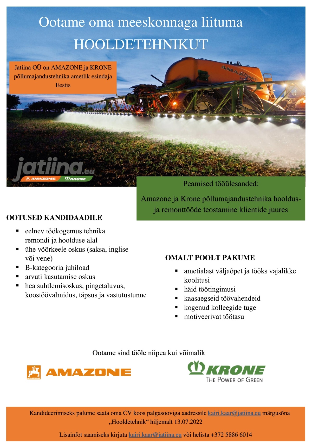 Jatiina OÜ HOOLDETEHNIK