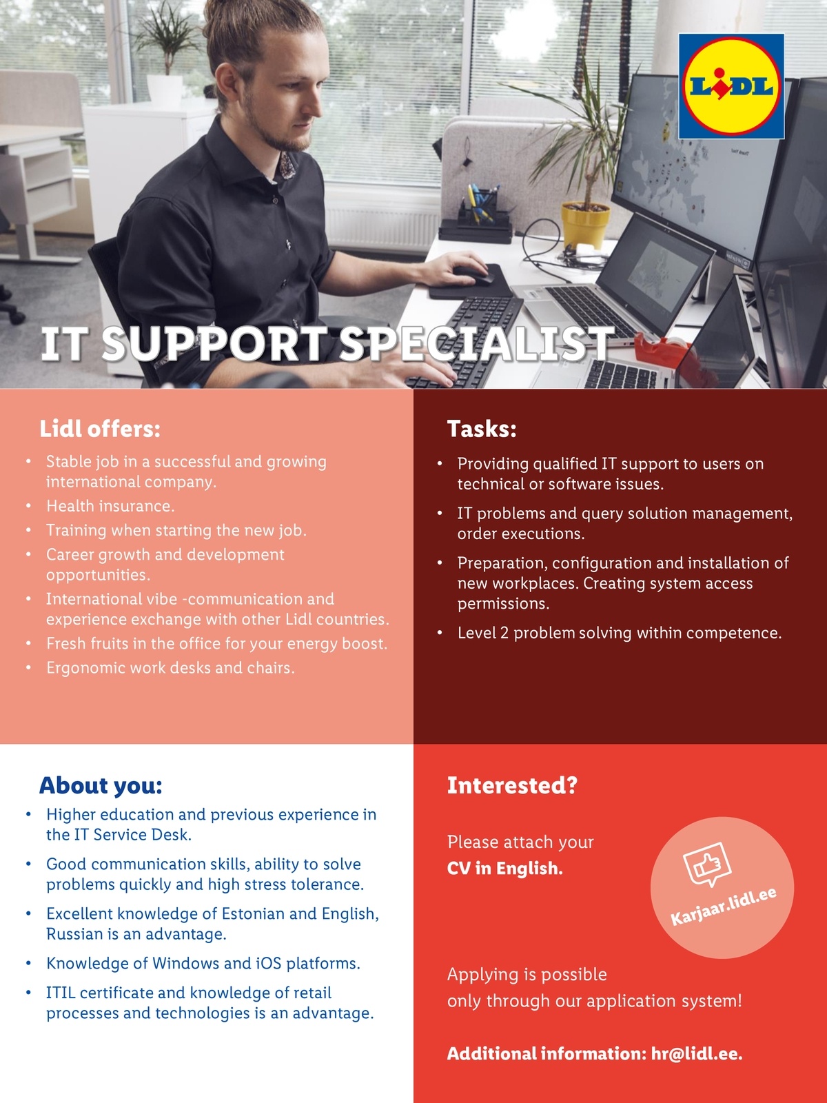CVKeskus.ee client IT Support Specialist