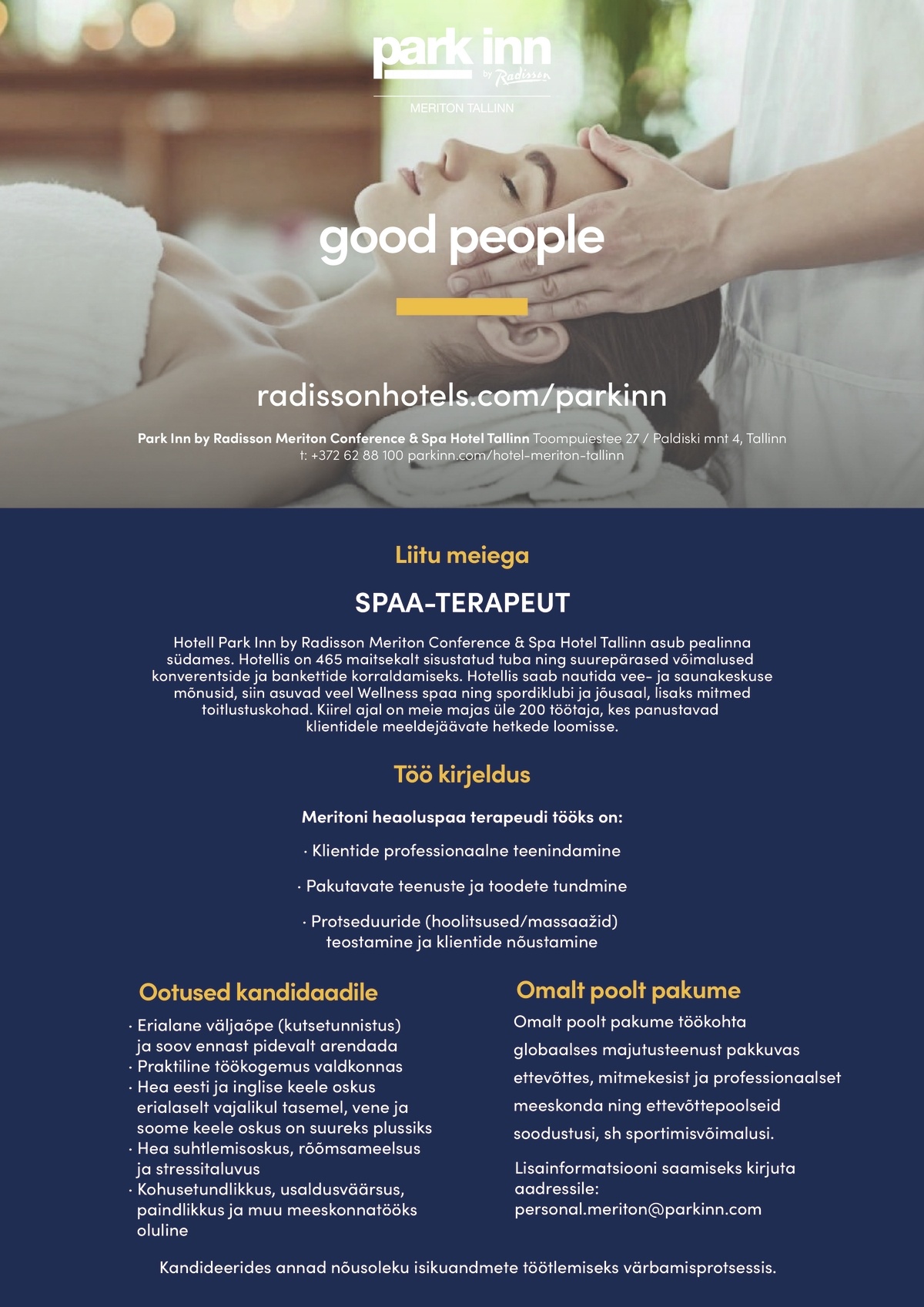 Meriton Hotels AS Wellness terapeut