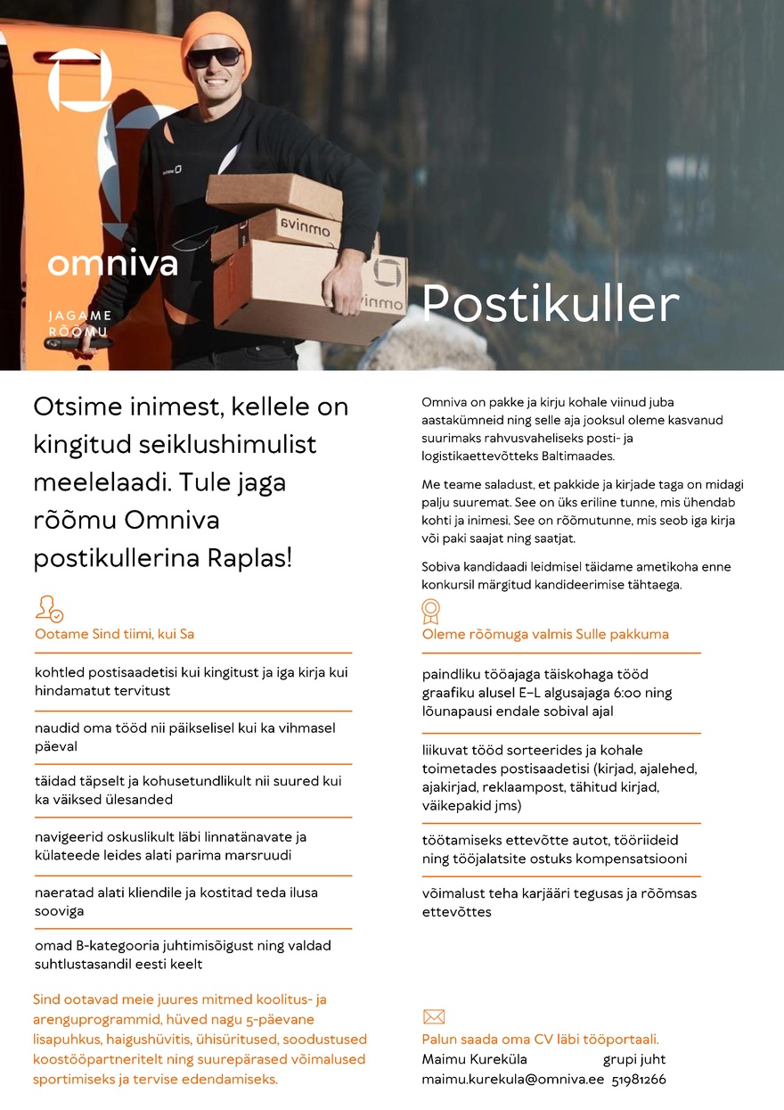 CVKeskus.ee klient Postikuller (Rapla)