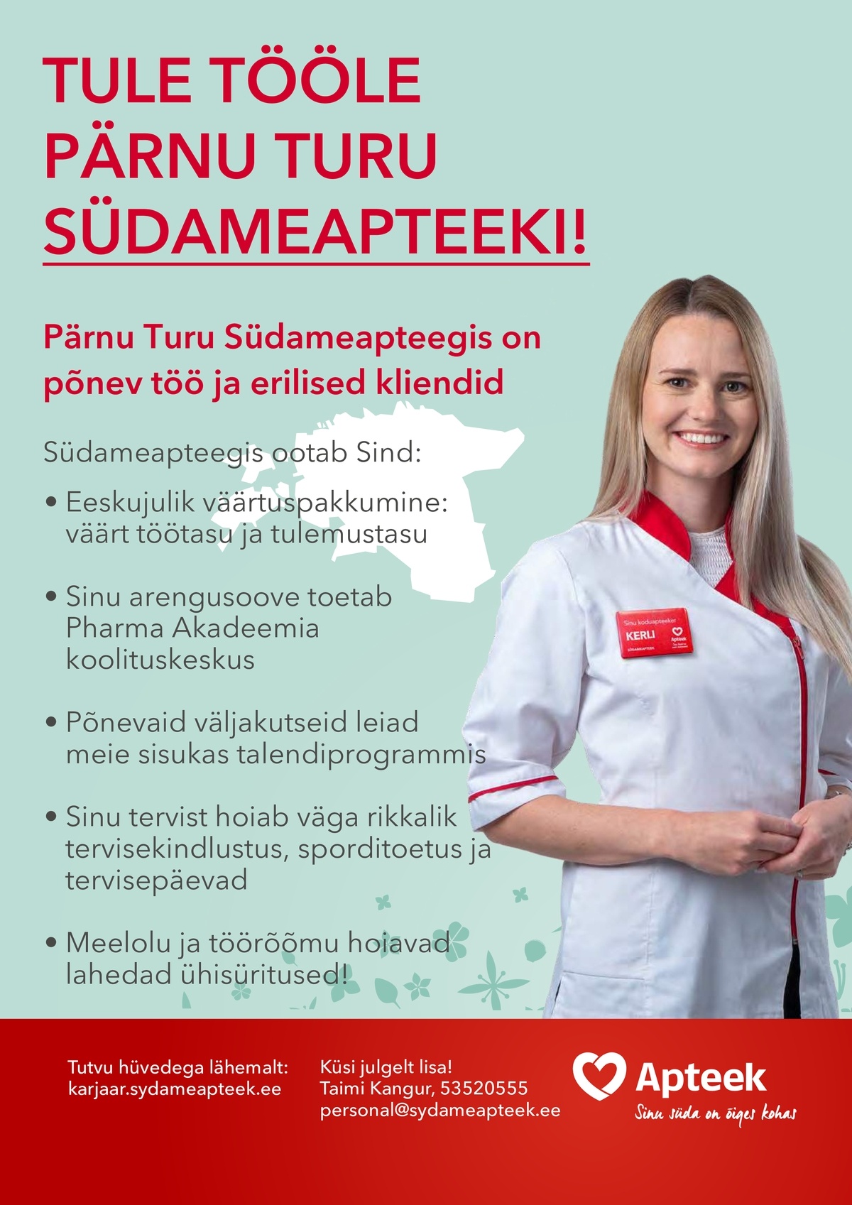 CVKeskus.ee klient Pärnu Turu Südameapteek ootab!