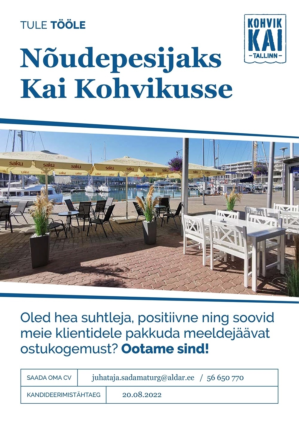 OÜ Aldar Eesti Nõudepesija Kai Kohvikusse