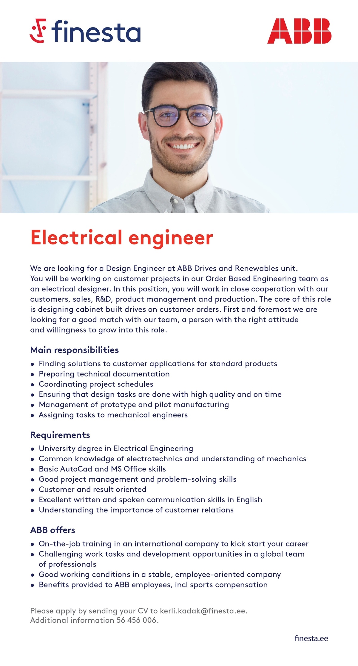CVKeskus.ee client Electrical engineer
