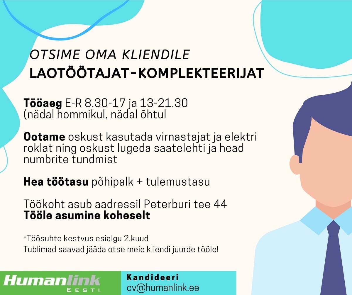 Humanlink Estonia OÜ Laotöötaja-komplekteerija
