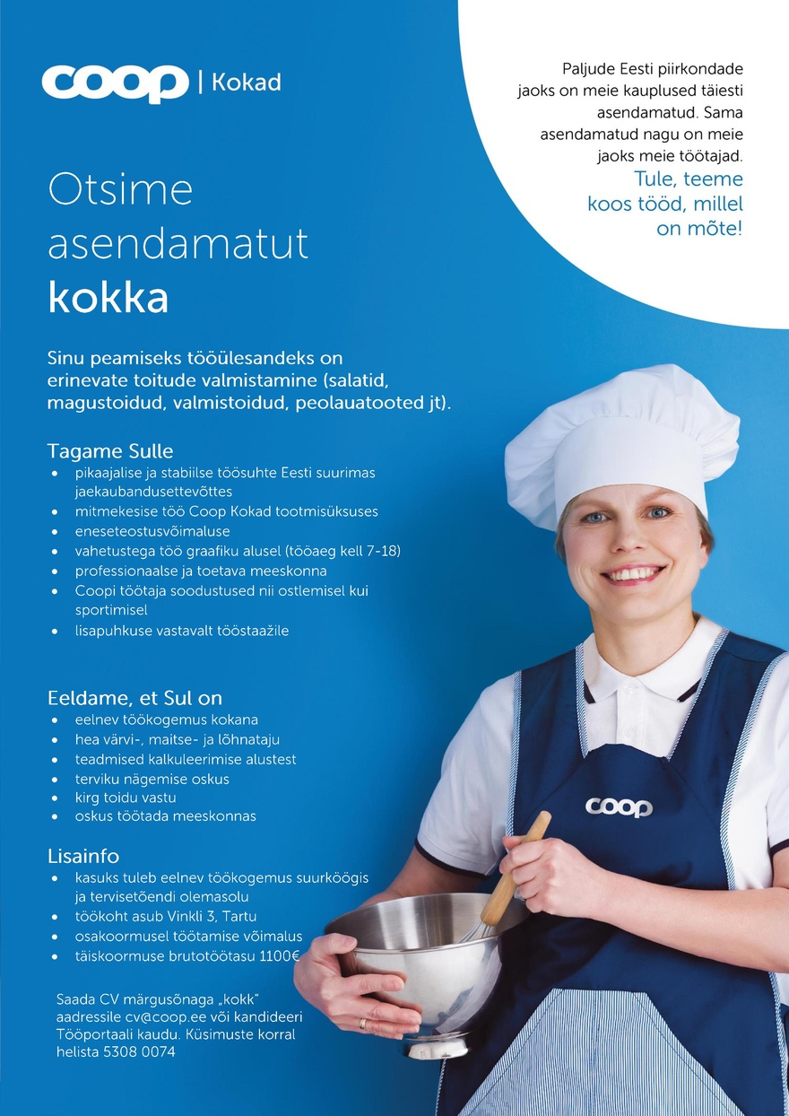 Coop Eesti Keskühistu Kokk (Coop Kokad)