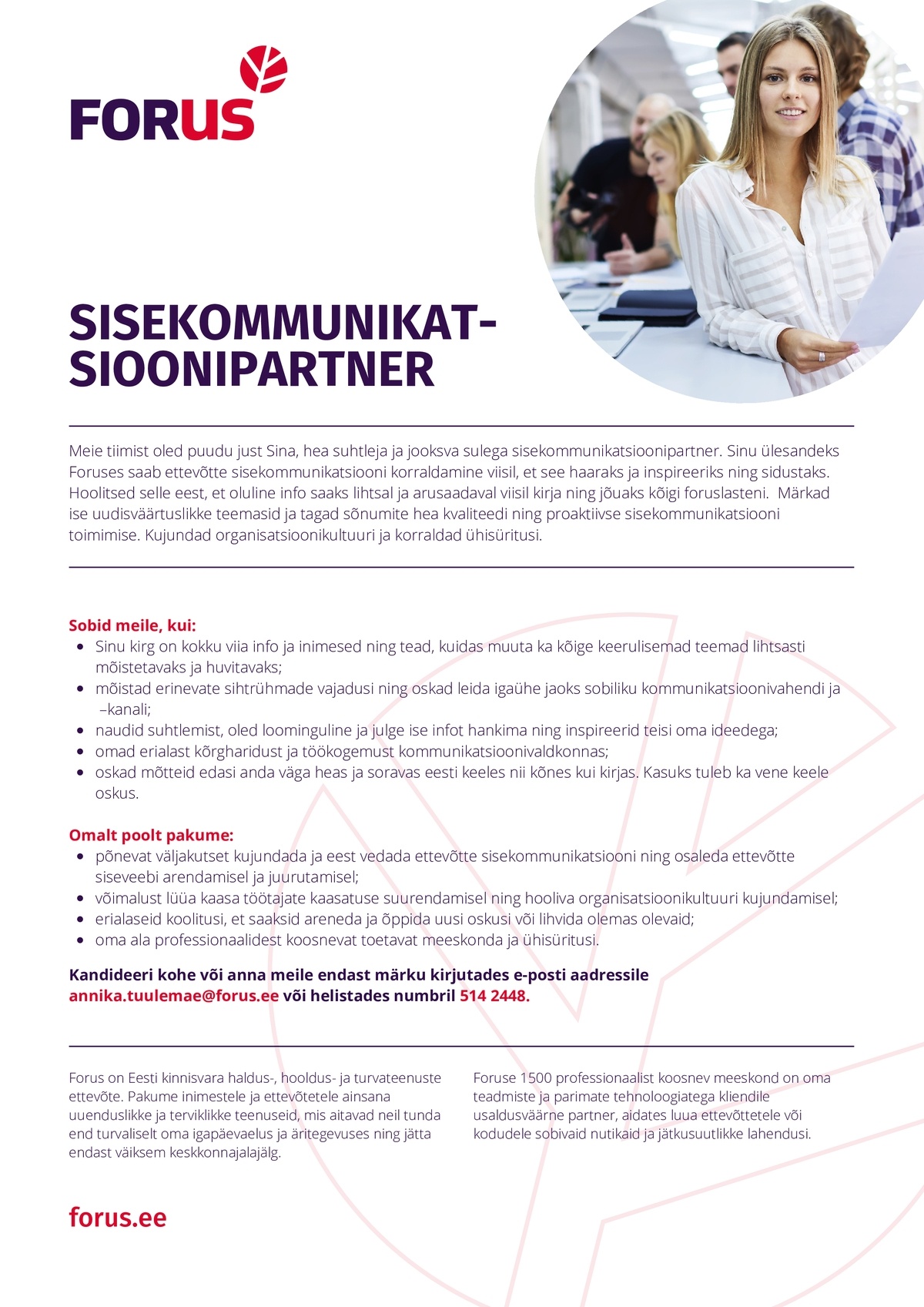 FORUS SECURITY AS Sisekommunikatsioonipartner
