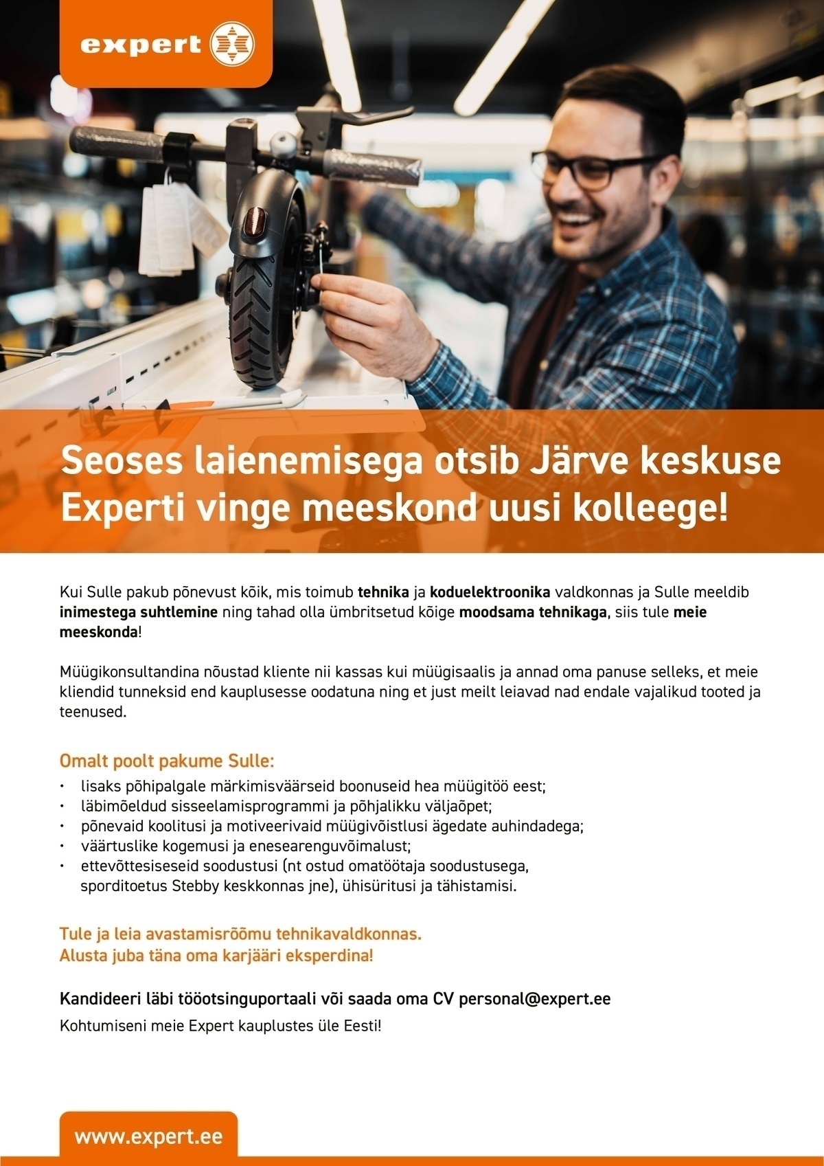Expert Eesti OÜ Ekspert Järve keskuse Expert kaupluses