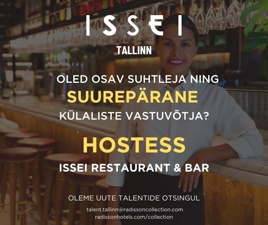 CVKeskus.ee klient HOST(ESS) restoran ISSEI, Radisson Collection Hotel Tallinn