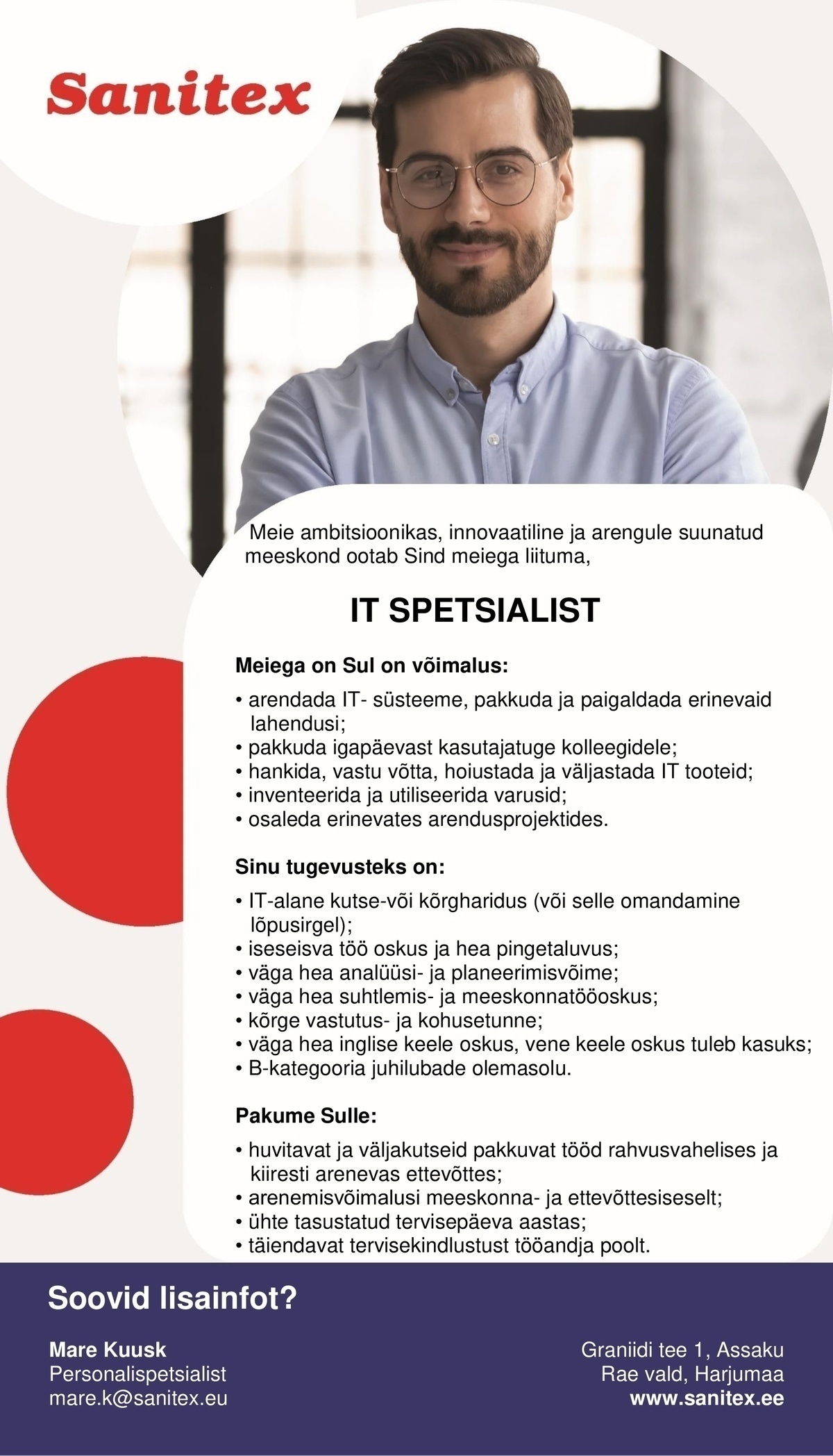 Sanitex OÜ It-spetsialist