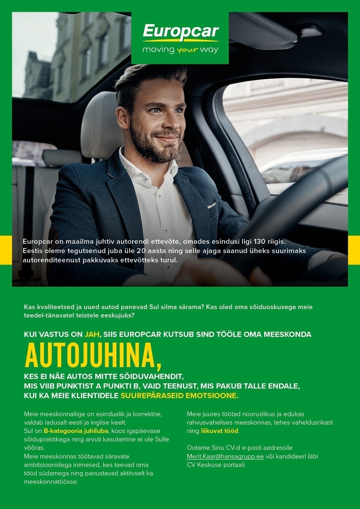 Hansarent OÜ / Europcar Autojuht